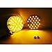 LED Turn Signal Light for 1986-2010 Harley Davidson Touring 2x REAR 1156 Amber (3 inch) SCREW Lens (Yellow)