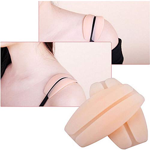 TXIN 3 Pairs Silicone Bra Strap Cushions Holder, Women's Soft Non-Slip Shoulder Protectors Pads