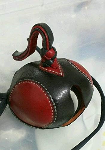 New Falconry Hood Dutch Hand Stitched (Black/Red)
