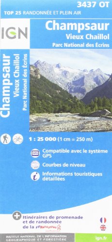 Champsaur / Vieux Chaillol / PNR des Ecrins 2014: IGN.3437OT by (Map)