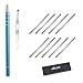Hair Styling Tools Hair Cutting Stick for Hair Design/Hair Tattoo with 10 Accessories and 1 Tweezers (blue)