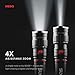 300 Lumen LED Flashlight Work-Light: Chip on Board (COB) Technology; Red Light Mode and Red Flashing Light Mode; 4x Adjustable Zoom with Magnetic Base; Powered by 4x AAA batteries (included) - NEBO 6525