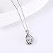 Caperci Sterling Silver Jewelry White Cubic Zirconia Infinity Pendant Necklace for Women, 18''