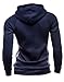 MOONCOLOUR Men's Novelty Color Block Pullover Hoodies Outwear
