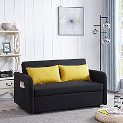 ERYE 3 in 1 Upholstered Sofa Loveseat Convertible