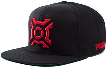 PROGENEX Unisex-adult Black One Size Snapback Hat Comfortable Cap for Looking Good