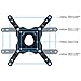 DYNAVISTA Full Motion TV Wall Mount Bracket with Tilting Swivel Articulating Arm up to VESA 200 x 200 mm and 44 lbs for 12 to 40 inch TV Flat Screens and Monitors (Black)