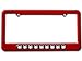 Spiders White - Spiderman License Plate Tag Frame - Color Red