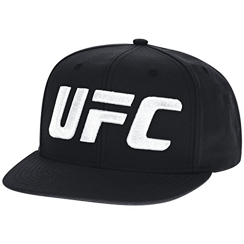 UFC Men's Fight Week Fighter Flat Brim Snapback Cap, One Size, Black