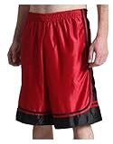 OLLIN1 Mens Active Basketball Short Pants with Elastic Waistband