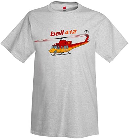 Bell 412 (Red/Gold) Helicopter T-Shirt - Personalized With Your N#