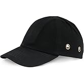 Safety Bump Cap Baseball Hat Style Lightweight Head Protection Cap Hard Hat for Men Women (Classic Black)
