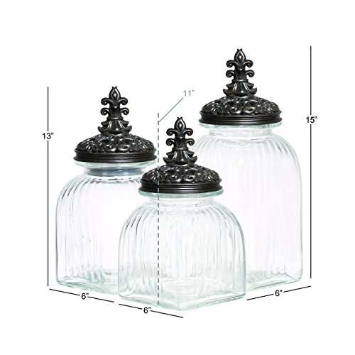 Top 10 Best Kitchen Glass Canisters Set Of 3 Best of 2018 Reviews No Place Called Home