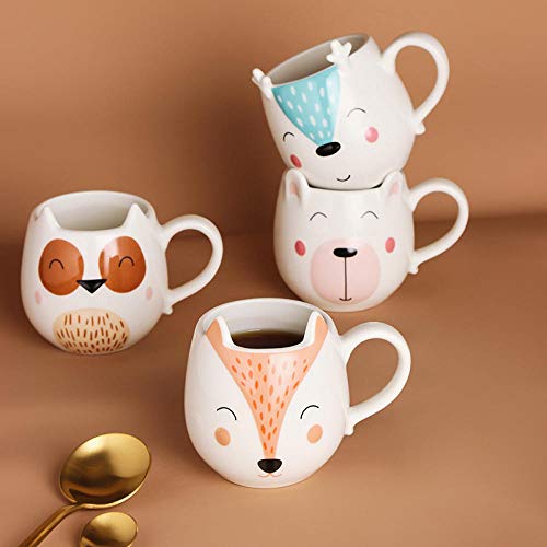 Teetassen,Kaffeebecher Kaffeetassen Keramik,Keramik Paar Tasse Süße Milch Tasse Tasse Kaffeetasse Home Kreative Keramik… – Bild 4