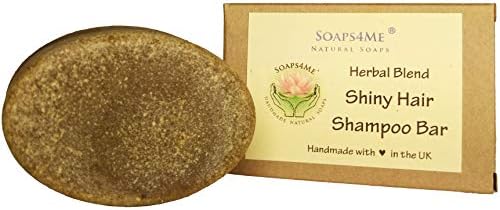 ATTIS Handmade Shiny Hair Herbal Blend Shampoo Bar | with Ginger Root | Henna | Chia Seed | Amla | Tulsi | Shikakai | Reetha | Sulfate Free | For Men & Women