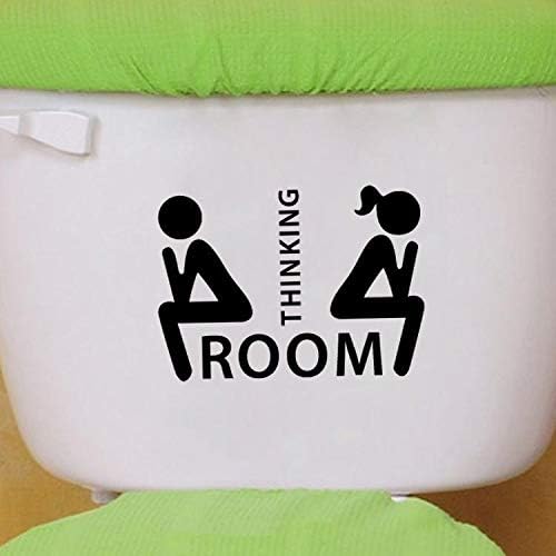 Thinking space toilet paste Design Wall Stickers Wall Decals