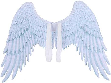 GWJGOGO 3D Angel Wings, Halloween Fairy Feather Wings - Mardi Gras Party Angel Wings Fancy Dress Cosplay Decoration for Kid/Adult