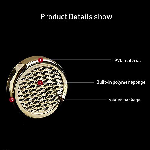 Cigar Humidifier - for Tobacco Moisturizing and Increased Humidity,Round and PVC Material, Gold Tone - Thumbnail 4