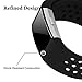 Hanlesi Band for Fitbit Charge 2, Soft Silicone Breathable Fashion Sport Strap for Fit bit Charge2 Replacement Original Accessory Black Wristband with Hole for Girl Boy