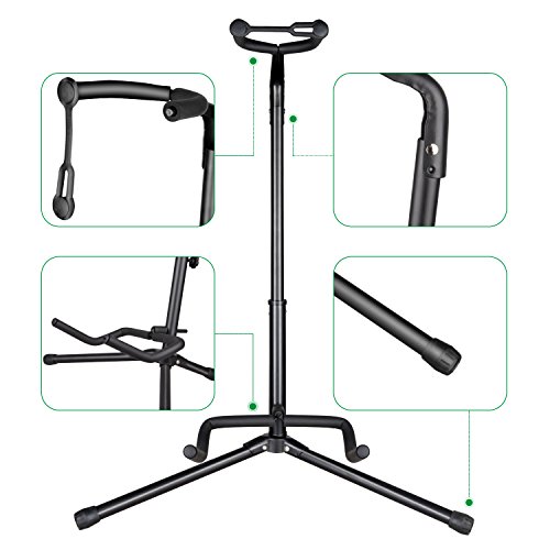 Mugig Tripod Guitar Stand for Acoustic, Electric guitar, Bass, Mandolins, Banjos, Ukuleles