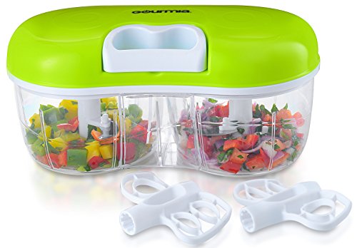 Gourmia gch9295 twin vegetable chopper & blender do…