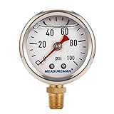 MEASUREMAN 1-1/2" Dial Size, 304 Stainless Steel