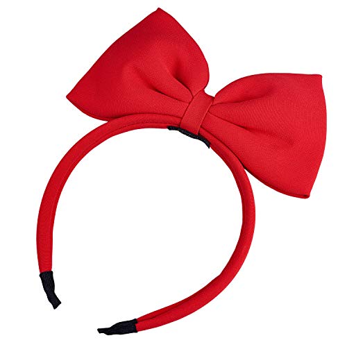 Bow Headband Red Bowknot headband Big Bow Headdress for Girls and Women, Christmas Hair Hoop Headwear Hair Accessories for Party, Cosplay and Costume - Thumbnail 6