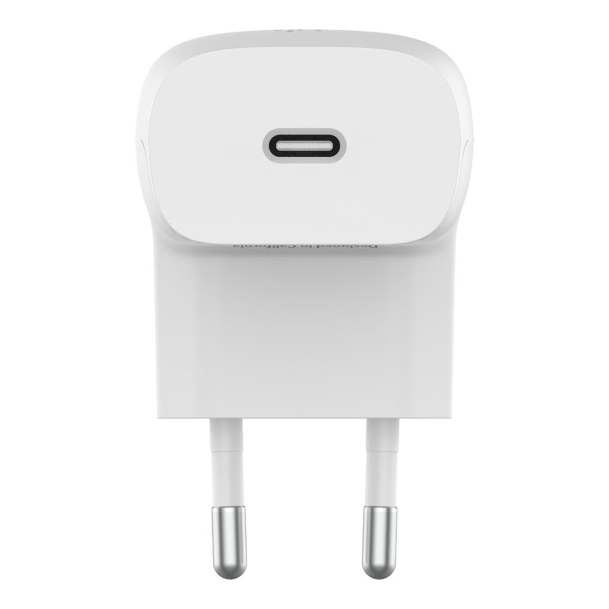 Belkin 20-W-USB-C Power Delivery Schnellladegerät, USB Ladegerät, zertifiziert für USB-C PD 3.1 PPS, kompaktes Format für iPhone 17, Air, 16, 15, iPad, Samsung Galaxy, Google Pixel 2