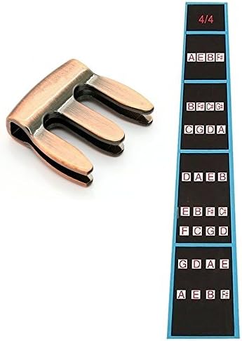 2 Pack Violin Mute And Violin Finger Guide/Fingerboard Sticker Label Intonation Chart Fretboard Marker for Violin Size 4/4 Practice Beginners