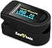 Zacurate Pro Series 500D Deluxe Fingertip Pulse Oximeter Blood Oxygen Saturation Monitor with silicon cover, batteries and lanyard (Mystic Black) primary