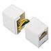 Optimal Shop 3 Pack RJ45 Coupler Cat6/Cat5e Ethernet Cable Extender Adapter Female to Female (White/Yellow) (3 Pack)