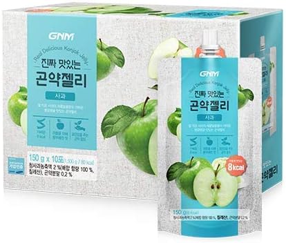 Konjac Jelly, Healthy and Natural Weight Loss Dietary Supplement, 150g X 10 Packs (Apple)