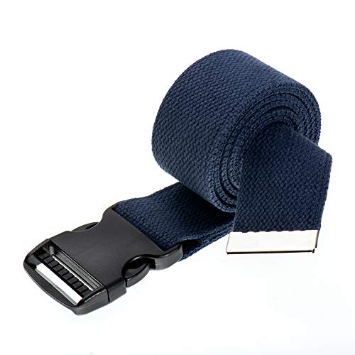 COW&COW Transfer and Walking Gait Belt with Quick Release Buckle for Caregiver Nurse Physical Therapist 2 inches(Navy Blue, 60inches)