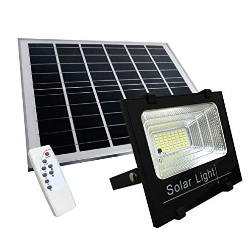 Saldi FAR50WSOLAR-N SMD LED Headlight with Solar Panel, Sensor and Remote Control, 50 W White