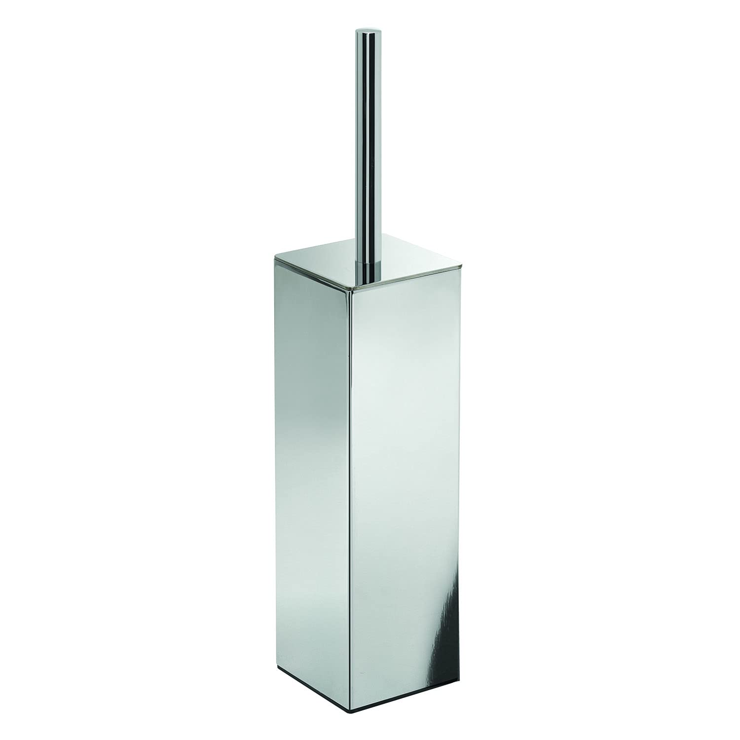 Gedy Ulysses Chrome, Sizes and Weight: 39,7X8,1X8,1 CM & 1,5 kg, Toilet Brush Made of Brass, Bathroom Brush Design by R&D, 2 Years Warranty, Unique