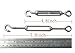 Penta Angel M5 Hook Turnbuckle Stainless Steel 304 Eye Turnbuckle Wire Rope Tension (10)