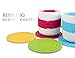 ME.FAN Silicone Coasters [6 Pack] Thickened Drink Coasters with Holder - Cup Mat - Non-Slip, Non-stick, Stay Put, Deep Tray - Prevents Furniture and Tabletop Damages