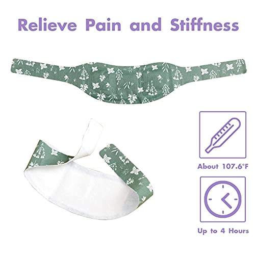 Neck Pain Relief Self Heating Pad with Lavender Fragrance,Portable and Disposable Heated Neck Wrap Without Electric or Microwave,Moist Heat Therapy for Neck Pain and Spasm, 19.7 In