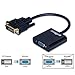 gofanco Active DVI-D to VGA Adapter Converter - Male to Female M/F Video Adapter Cable for DVI-D 24+1 for DVI Device, Laptop, PC to VGA Displays, Monitors, Projectors (DVIDVGA2)