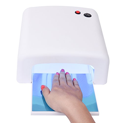 UPC 799443830816, Makartt 36W Nail Dryer Gel Curing UV Nail Lamp with Sliding Tray and 4 Pcs Nail Bulbs