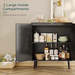 Huuger Buffet Cabinet with Storage, Storage Cabinet
