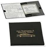 Set of 2 Vinyl Wallets for Car Auto Registration, Car Insurance, Important Documents