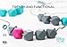 Baby Teething Necklace for Mom- 100% Safe Fashion Beads + Gift Box (Blue Turquoise)