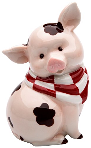 StealStreet SS-CG-61760 5.5" Sitting Pink Pig with Brown Mud Spots Money Piggy Bank