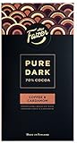 2 Bars x 95g of Fazer Pure Dark - Coffee & Cardamom - 70% Cocoa - Original Finnish Dark Chocolate (Suomi)