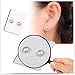 ShiningLove 1 Pair Unisex Fashion Diamante Magnetic Stud Earrings Non-Piercing Clip on Fake Ear Plugs Pearl