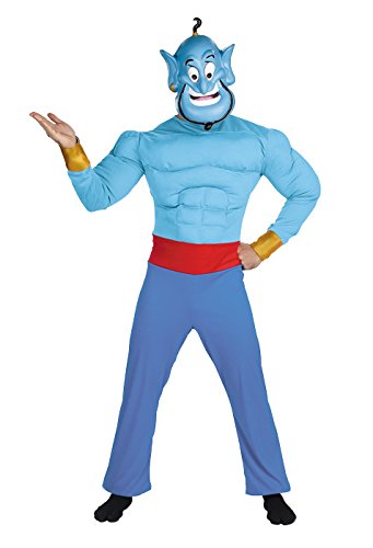 Disguise Men's Disney Aladdin Genie Muscle Costume