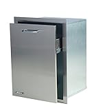 Bull 56925 Kitchen Outdoor Products Pull Out Trash Can Drawer W/ 10 Gallon Plastic T