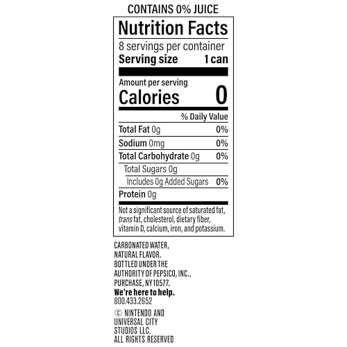 BUBLY SPARKLING WATER, THE SUPER MARIO GALAXY MOVIE COSMIC SWIRL, ZERO SUGAR & ZERO CALORIES, 12 FL OZ CANS (PACK OF 8)