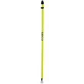 SECO 5125-20-FLY 2M Snap‑Lock Rover Rod - Flo Yellow, Dual Lock System, | 40‑Minute Vial - Aluminum Telescoping GPS - Fast Setup Field Survey Rod